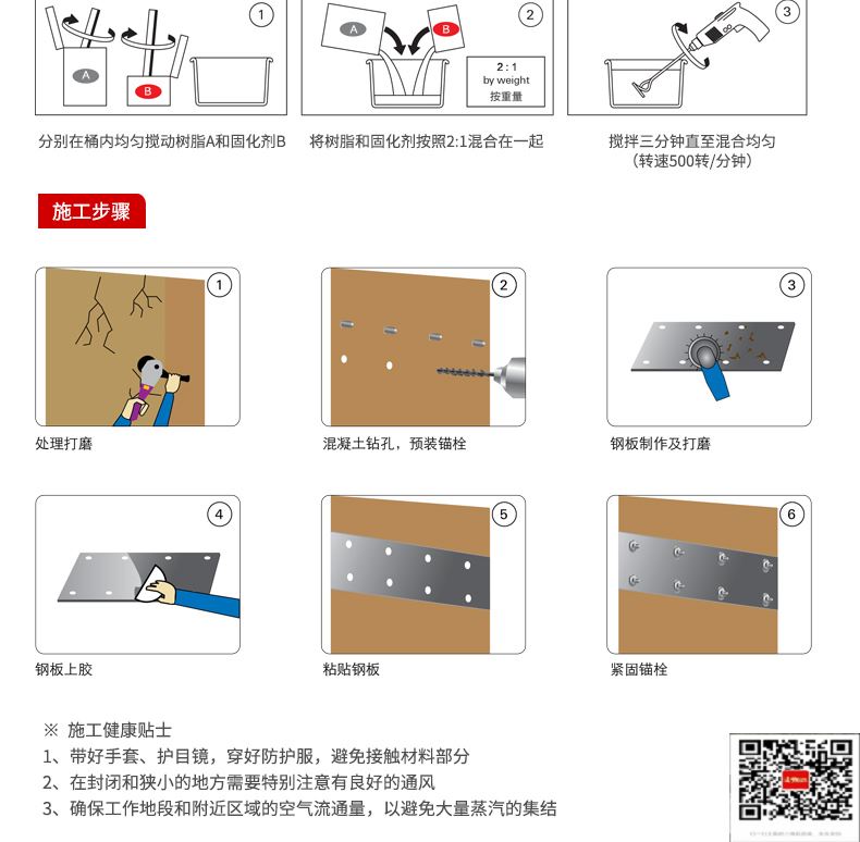 包钢石泉粘钢加固施工过程